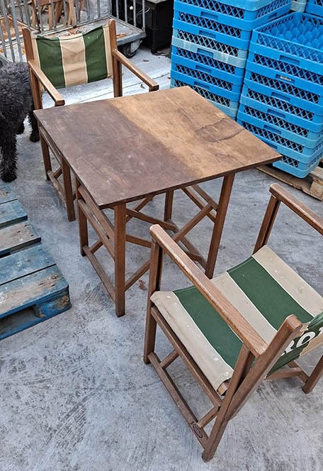 juego de mesa y sillas feria de sevilla